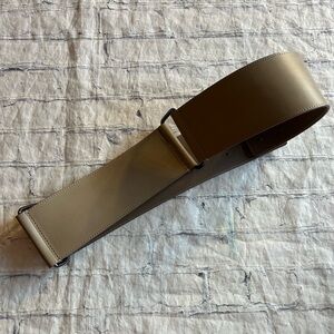 PER SE WIDE CINCHED TAN GENUINE LEATHER MADE IN ITALY WOMEN’S BELT SIZE SMALL